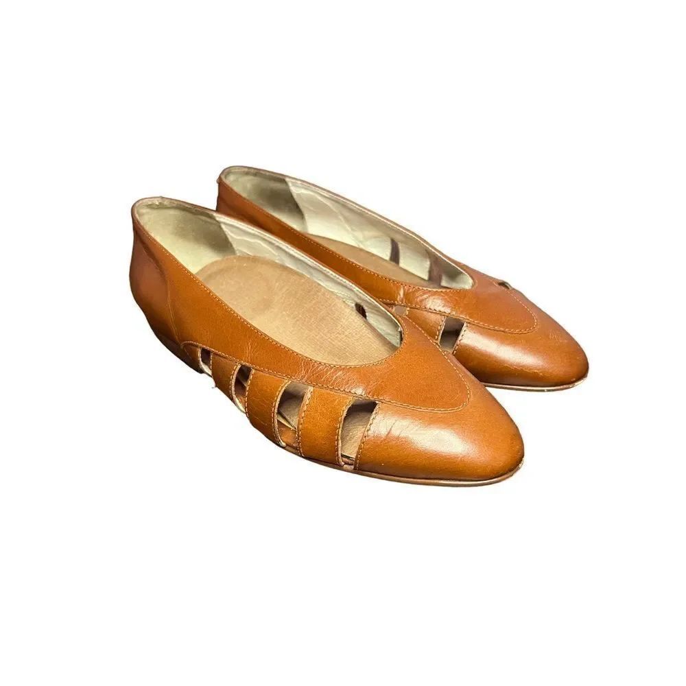 Brown Cutout Flats